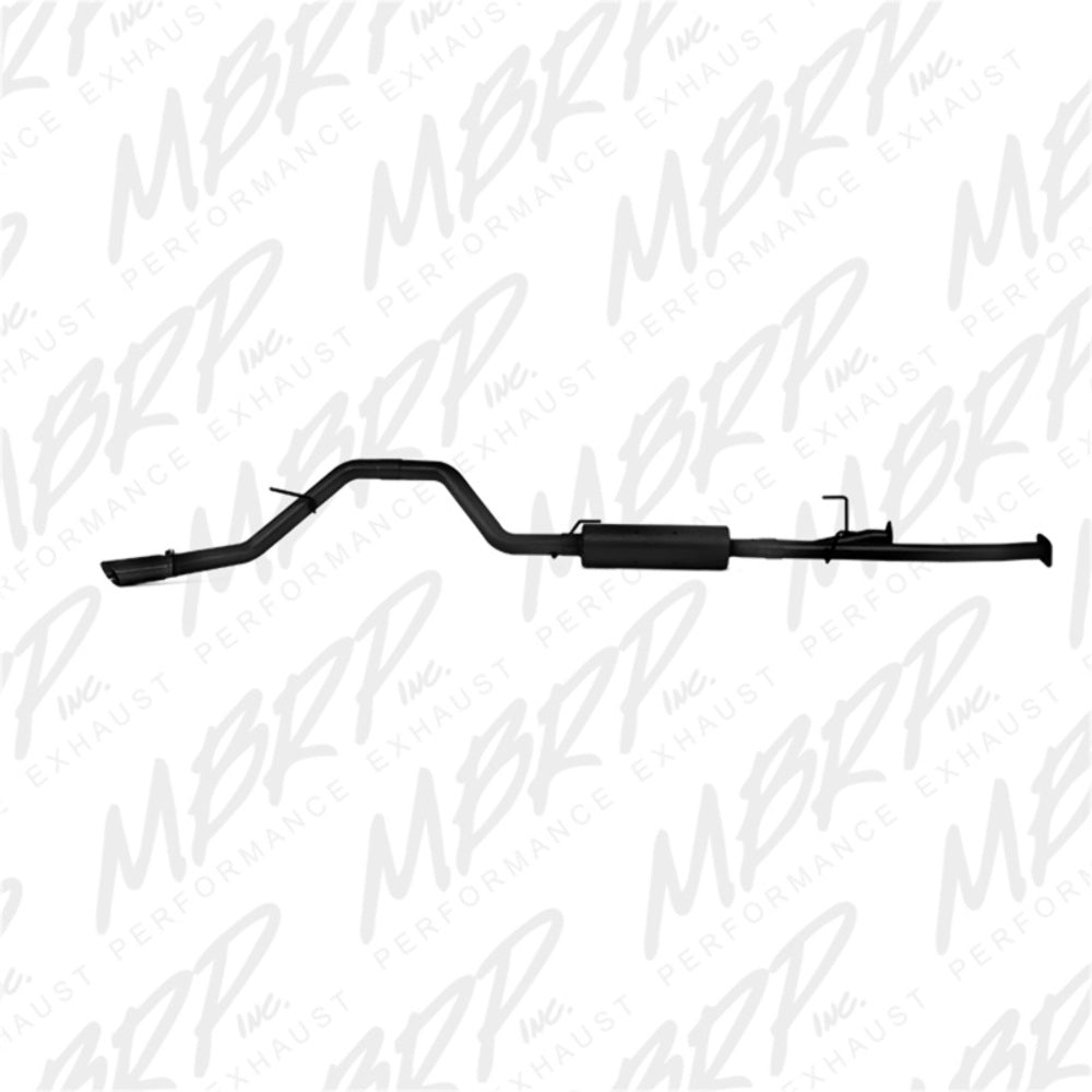 MBRP cat-back exhaust system fits 2010-2013 Toyota Tundra 3 inch single side exit aluminized steel black coated S5314BLK