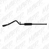MBRP cat-back exhaust system fits 2005-2013 Toyota Tacoma single exit aluminized steel black coated S5326BLK