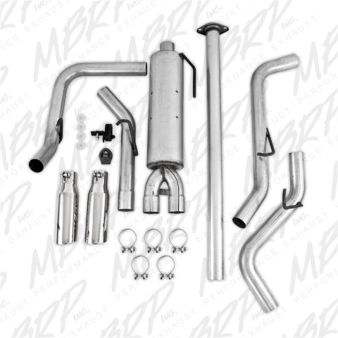MBRP cat-back exhaust system fits 2005-2013 Toyota Tacoma 2 inch aluminized steel S5328AL