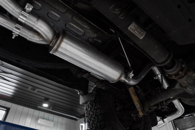 MBRP cat-back exhaust system fits 2022-2023 Nissan Frontier 2.5 inch single side exit aluminized steel S5407BLK