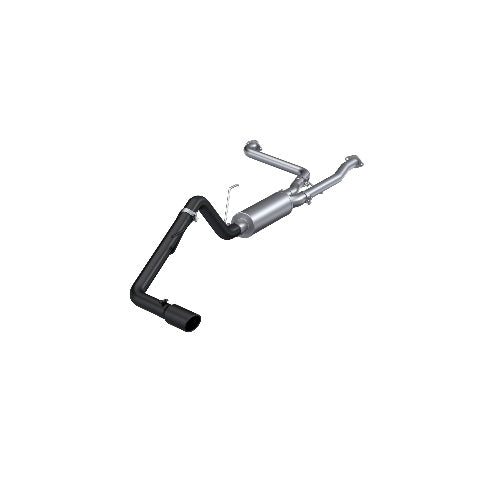 MBRP cat-back exhaust system fits 2022-2023 Nissan Frontier 2.5 inch single side exit aluminized steel S5407BLK