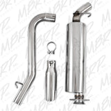 MBRP cat-back exhaust system fits 2000-2002 Jeep 2 inch single side exit Armor Plus Series T409 stainless steel S5500409