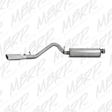 MBRP cat-back exhaust system fits 2000-2004 Jeep 2 inch single side exit aluminized steel S5500AL