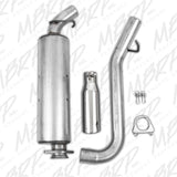 MBRP cat-back exhaust system fits 2000-2004 Jeep 2 inch single side exit aluminized steel S5500AL