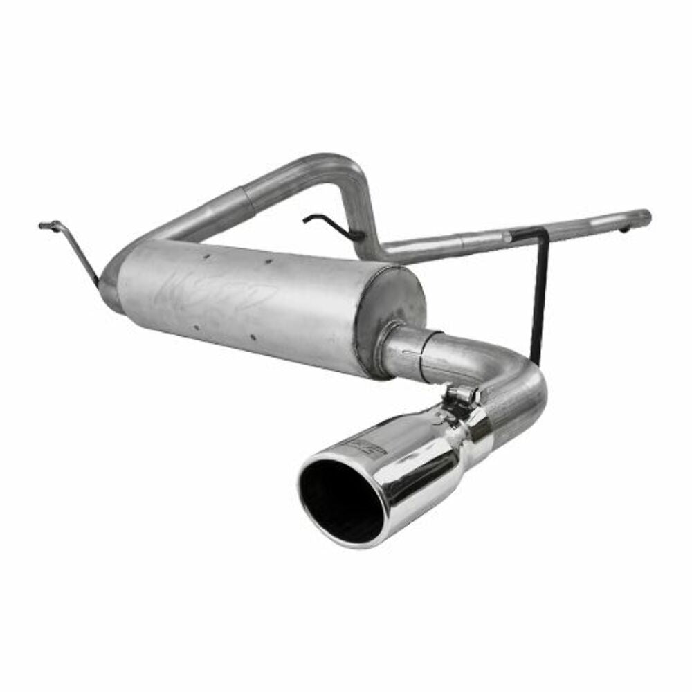 MBRP cat-back exhaust system fits 2007-2011 Jeep Wrangler 2 inch single side exit aluminized steel S5502AL