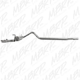 MBRP cat-back exhaust system fits 2007-2011 Jeep Wrangler 2 inch single side exit aluminized steel S5502AL