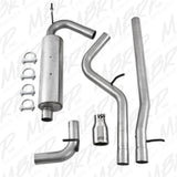 MBRP cat-back exhaust system fits 2007-2011 Jeep Wrangler 2 inch single side exit aluminized steel S5502AL