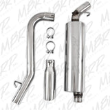 MBRP cat-back exhaust system fits 1997-1999 Jeep 2 inch single side exit Armor Plus Series T409 stainless steel S5512409