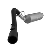 MBRP cat-back exhaust system fits 1997-1999 Jeep Wrangler single side exit aluminized steel black coated S5512BLK