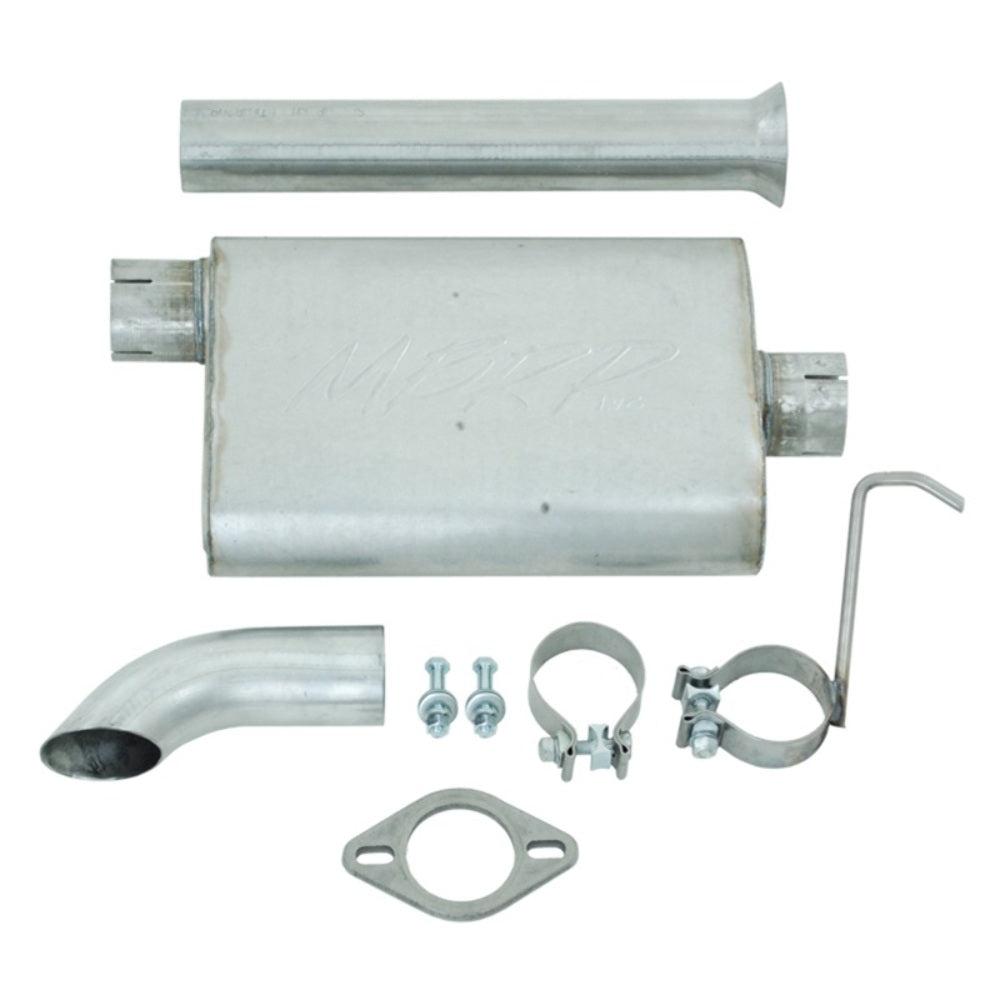 MBRP cat-back exhaust system fits 2000-2002 Jeep 2 inch aluminized steel S5522AL