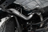 MBRP axle-back exhaust system fits 2018-2024 Jeep Wrangler 2.5 inch single rear exit Armor Plus Series T409 stainless steel S5527409