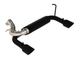 MBRP axle-back exhaust system fits 2013-2017 Jeep Wrangler 2 inch dual rear exit aluminized steel S5528BLK