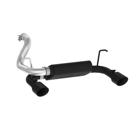 MBRP axle-back exhaust system fits Jeep Wrangler dual rear exit aluminized steel black coated S5529BLK