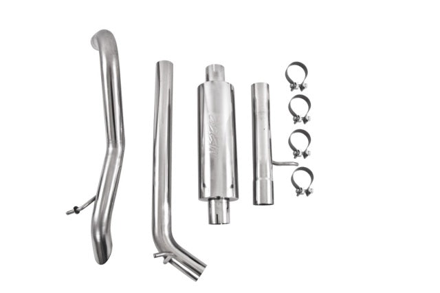 MBRP cat-back exhaust system fits Jeep Wrangler Armor Plus Series T409 stainless steel S5530409