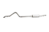 MBRP cat-back exhaust system fits Jeep Wrangler aluminized steel S5530AL