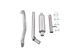 MBRP cat-back exhaust system fits Jeep Wrangler aluminized steel S5530AL