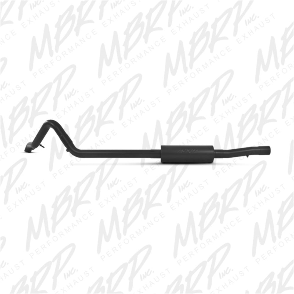 MBRP cat-back exhaust system fits Jeep Wrangler aluminized steel S5530BLK