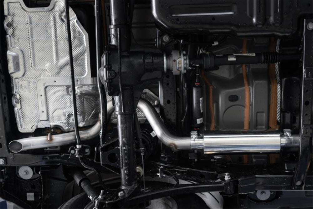 MBRP cat-back exhaust system fits 2021-2024 Jeep Wrangler single rear exit aluminized steel S5533AL