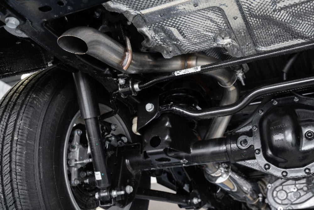 MBRP cat-back exhaust system fits 2021-2024 Jeep Wrangler single rear exit aluminized steel S5533AL