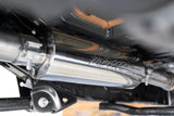 MBRP cat-back exhaust system fits 2021-2024 Jeep Wrangler single rear exit aluminized steel S5533AL