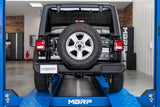 MBRP cat-back exhaust system fits 2021-2024 Jeep Wrangler single rear exit aluminized steel S5533AL