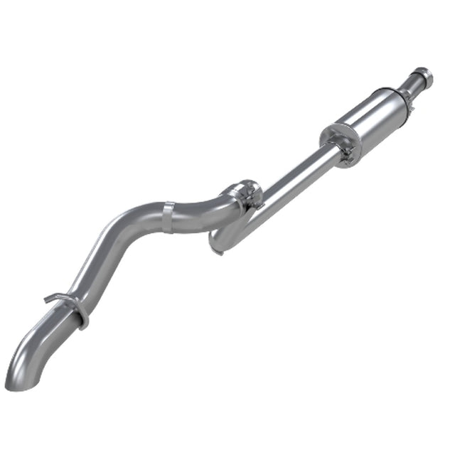 MBRP cat-back exhaust system fits 2021-2024 Jeep Wrangler single rear exit aluminized steel S5533AL