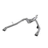 MBRP cat-back exhaust system fits 2021-2024 Jeep Gladiator 2.5 inch dual rear exit aluminized steel S5538AL