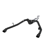 Fits 2021-24 Jeep Gladiator 2.5" Cat Back, Dual Rear Exit, Black Coated-S5538BLK