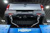 MBRP cat-back exhaust system fits 2021-2024 Honda 2 inch dual split rear exit Armor Pro Series T304 stainless steel S5901304