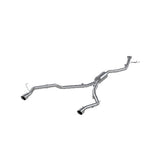 MBRP cat-back exhaust system fits 2021-2024 Honda 2 inch dual split rear exit Armor Pro Series T304 stainless steel S5901304