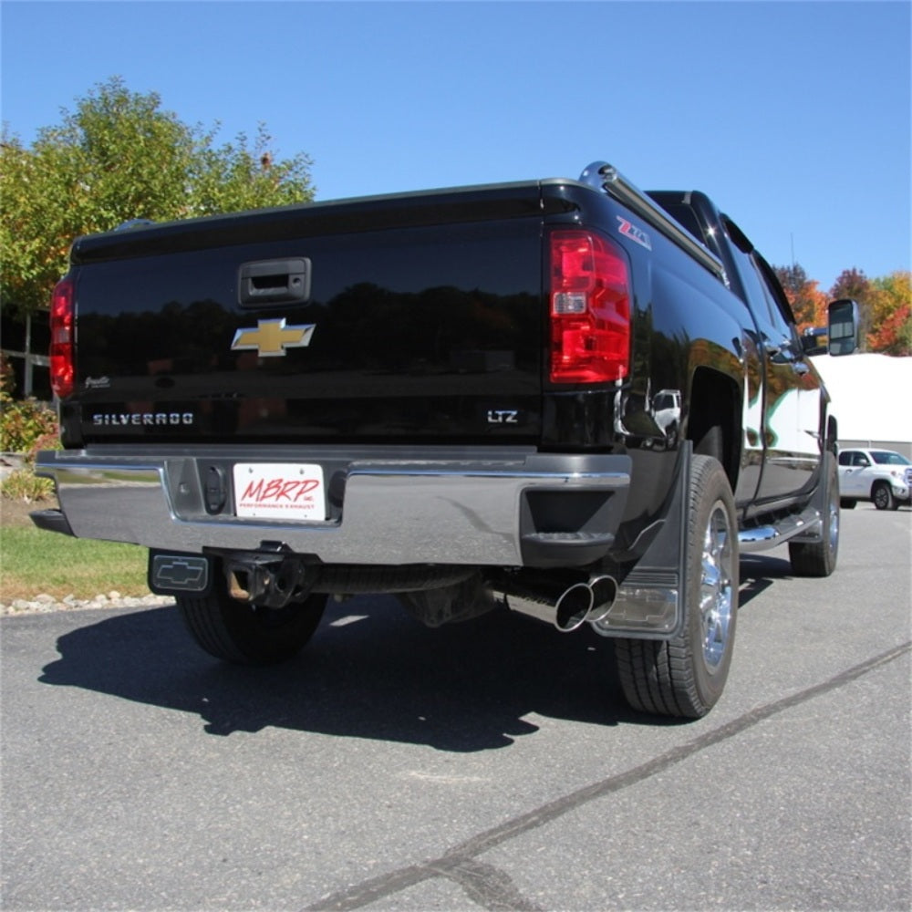 MBRP filter-back exhaust system fits 2011-2019 Chevy Silverado 3500 single side exit aluminized steel S6033AL