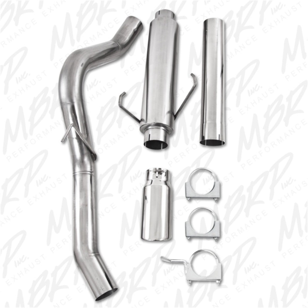 MBRP cat-back exhaust system fits 2006-2007 Dodge Ram 2500 4 inch single side exit Armor Plus Series T409 stainless steel S6108409