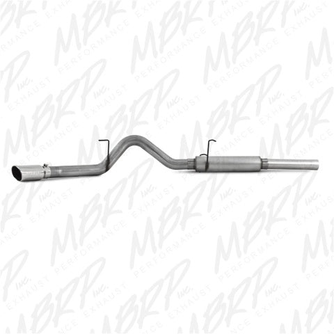 MBRP cat-back exhaust system fits 2005-2007 Dodge Ram 2500 4 inch single side exit aluminized steel S6108AL