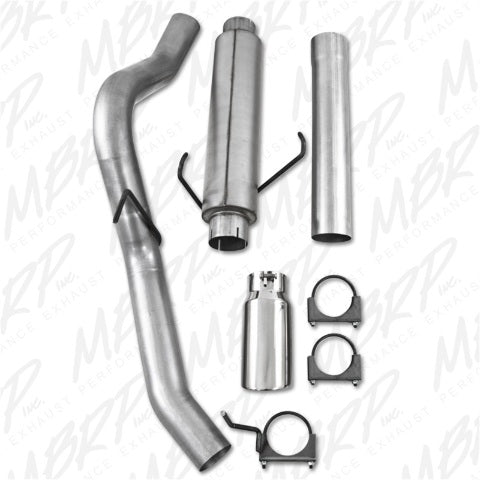 MBRP cat-back exhaust system fits 2005-2007 Dodge Ram 2500 4 inch single side exit aluminized steel S6108AL