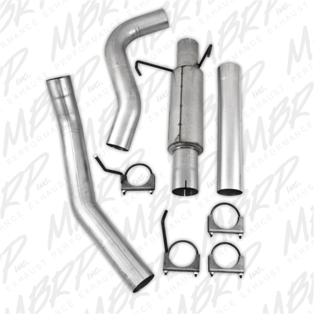 MBRP cat-back exhaust system fits 2006-2007 Dodge Ram 2500 4 inch single side exit aluminized steel S6108P