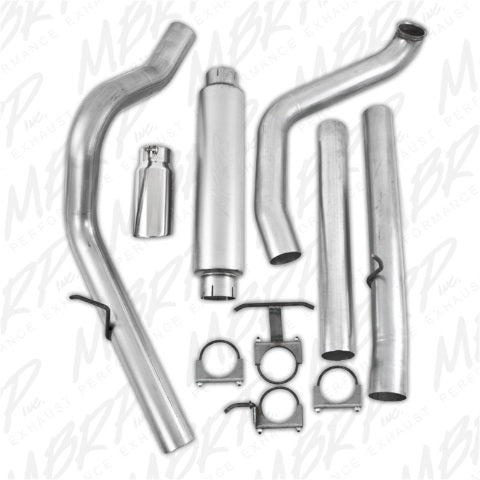 MBRP turbo-back exhaust system fits 1999-2003 Ford F-250 single side exit aluminized steel S6200AL