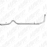 Fits 99-03 Ford F-250 SD 4" Exhaust System; Single Side-no muffler-S6200PLM