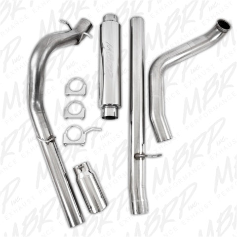 MBRP turbo-back exhaust system fits 2000-2003 Ford 4 inch single side exit Armor Plus Series T409 stainless steel S6204409