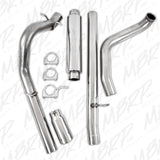 MBRP turbo-back exhaust system fits 2000-2003 Ford 4 inch single side exit Armor Plus Series T409 stainless steel S6204409