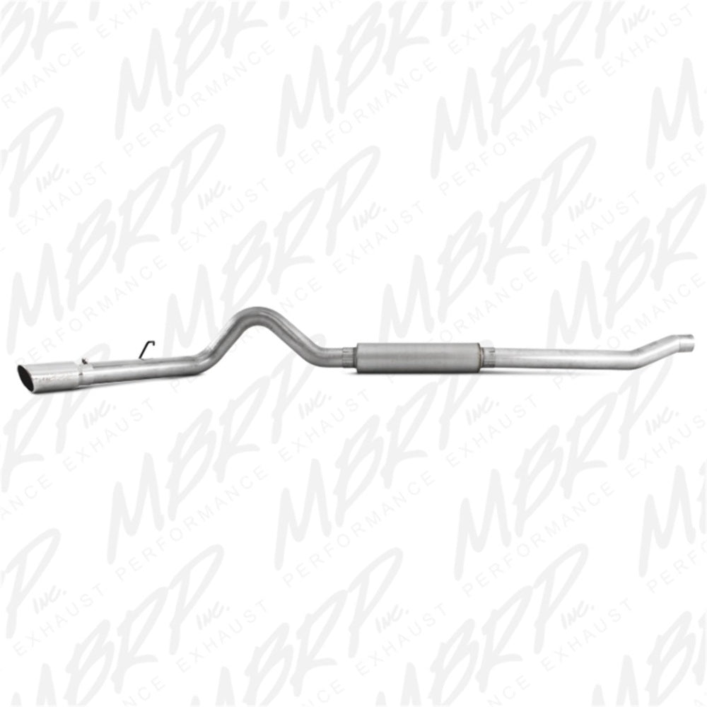 MBRP cat-back exhaust system fits Ford F-250 single side exit aluminized steel S6208AL