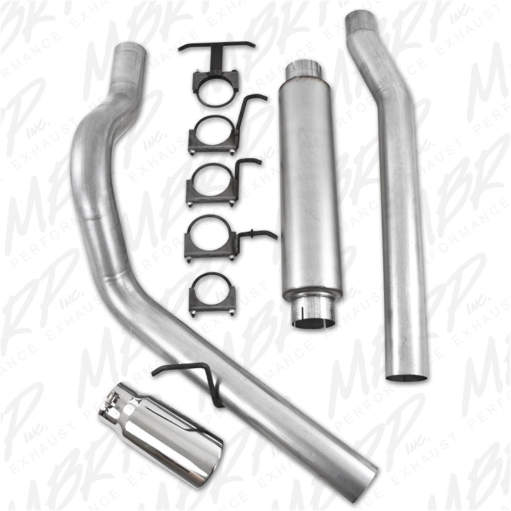 Fits 03-07 Ford F-250 SD 4" Cat Back Single Side (Stock Cat) Exit-S6208AL