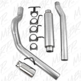 Fits 03-07 Ford F-250 SD 4" Cat Back Single Side (Stock Cat) Exit-S6208AL