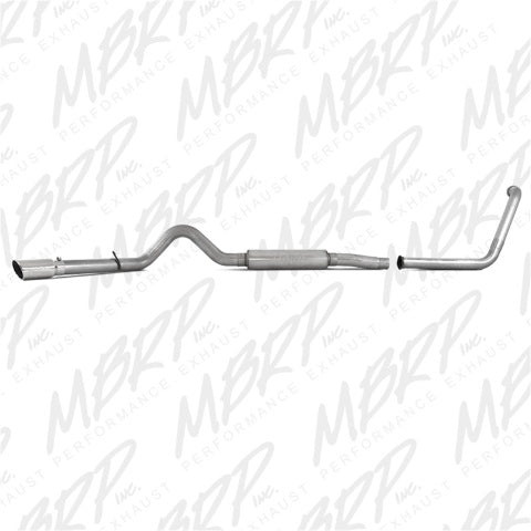 MBRP turbo-back exhaust system single side exit aluminized steel S6216AL