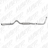 MBRP turbo-back exhaust system single side exit aluminized steel S6216AL
