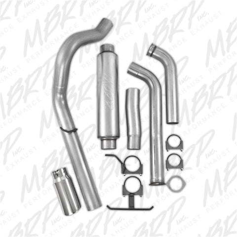 MBRP turbo-back exhaust system single side exit aluminized steel S6216AL