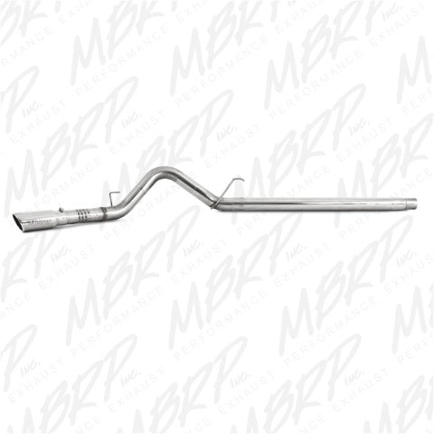MBRP filter-back exhaust system fits Ford F-250 single side exit Armor Plus Series T409 stainless steel S6242409