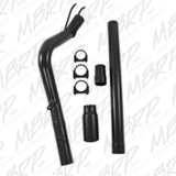MBRP filter-back exhaust system fits Ford F-250 single side exit aluminized steel black coated S6242BLK