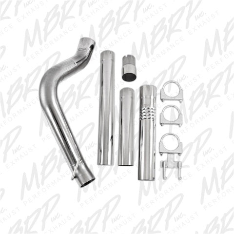 MBRP filter-back exhaust system fits Ford F-350 Armor Plus Series T409 stainless steel S6242SLM