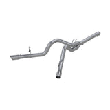 MBRP filter-back exhaust system fits Ford F-350 4 inch aluminized steel S6244AL