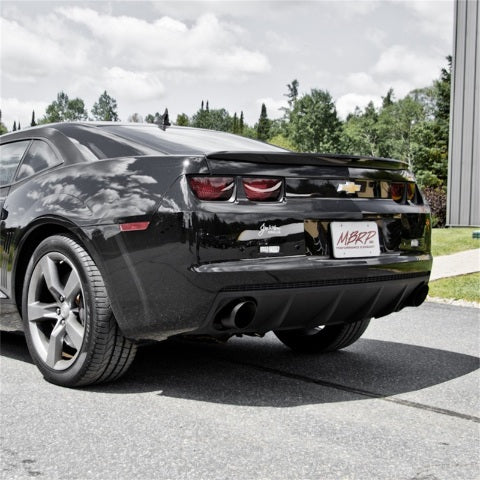 Fits 2010-2015 Chevrolet Camaro 3" Axle Back; Muffler ; Black Coated-S7021BLK